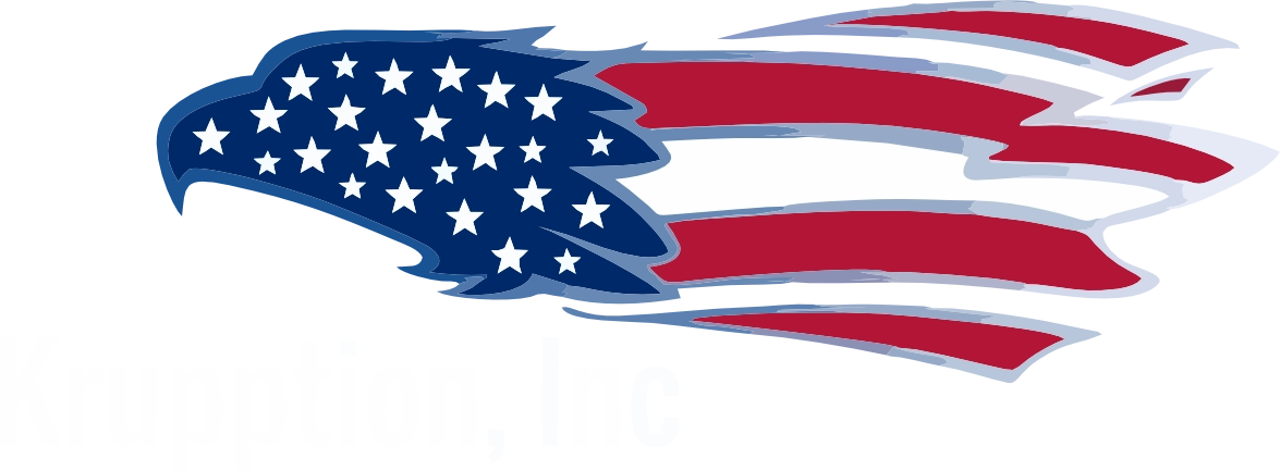 Stylized American Flag Graphic with a Blue Field of Stars and Red and white Stripes Sweeping Across